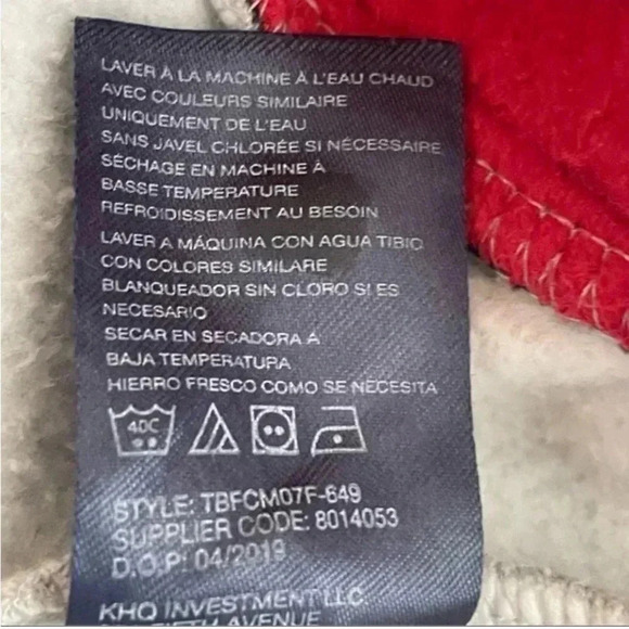 Tommy Hillfiger Big Boys Wayne Gray Rec Colorblocked Varsity Jacket SZ S - Picture 11 of 12